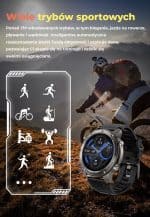 Zegarek IWatches z wieloma trybami sportowymi, idealny do biegania, jazdy na rowerze i pływania, z f.