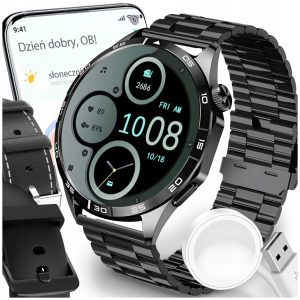 Smartwatch Elite - zaawansowany zegarek z funkcjami fitness i powiadomieniami.