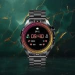 Zegarek smartwatch sportowy z ekranem dotykowym i funkcjami fitness Smartwatch sportowy z ekranem dotykowym, monitorowaniem zdrowia i powiadomieniami.