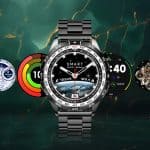 Smartwatch z funkcjami fitness i powiadomieniami Smartwatch z ekranem dotykowym, funkcjami fitness i powiadomieniami, idealny dla aktywnych użytkowni.
