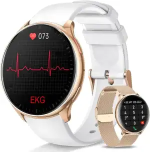 Smartwatch IWatches Lily EKG z funkcją EKG i monitorowania tętna. Elegancki design, idealny dla zdro.
