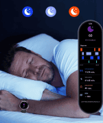Zegarek IWatches do monitorowania snu i zdrowia Zegarek IWatches z funkcją śledzenia snu i analizy zdrowia, idealny dla osób dbających o dobre samop.