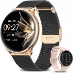 Smartwatch IWatches Czarny III - elegancki zegarek z funkcjami fitness i powiadomieniami. Idealny dl.