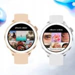 Smartwatch z funkcją albumu zdjęć i wideo, nowoczesny design, idealny do codziennego użytku.