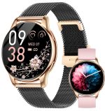 Smartwatch damski z eleganckim wyświetlaczem i wymiennymi paskami, idealny na co dzień i na specjalne okazje. Smartwatch damski z eleganckim wyświetlaczem i wymiennymi paskami, idealny na co dzień i na specjaln.