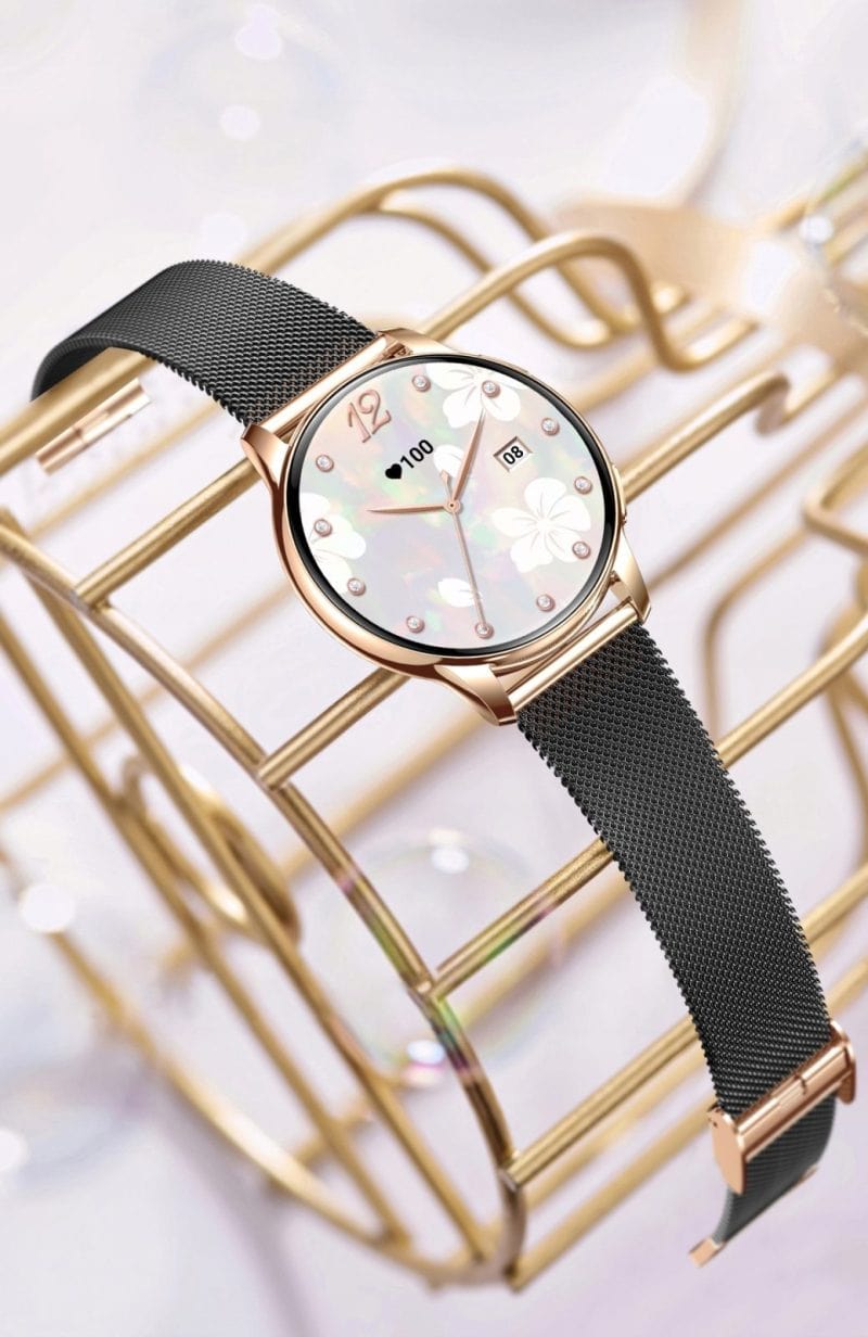 Zegarek IWatches z czarnym paskiem i cyfrowym wyświetlaczem, idealny dla miłośników nowoczesnego des.