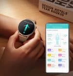 Smartwatch z funkcją monitorowania ciała Smartwatch do śledzenia parametrów ciała i zdrowia, idealny dla aktywnych użytkowników.