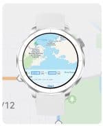 Smartwatch IWatches Venus 3 GPS w kolorze srebrnym, z funkcją GPS i nowoczesnym designem.