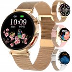 Zegarek smartwatch z eleganckim designem i funkcjami fitness Smartwatch z kolorowym wyświetlaczem, monitorowaniem zdrowia i stylowym paskiem.
