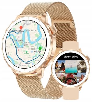 Smartwatch IWatches Venus 3 GPS z funkcją GPS i ekranem dotykowym. Elegancki design, idealny do codz.