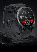 Smartwatch sportowy IWatches z czarnym paskiem i wyświetlaczem LED Smartwatch sportowy IWatches z czarnym wyświetlaczem i funkcjami fitness.