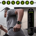 Smartwatch sportowy dla aktywnych - monitoruj treningi i zdrowie Smartwatch sportowy do monitorowania aktywności i zdrowia podczas treningów.