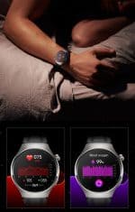 Smartwatch z funkcjami zdrowotnymi Smartwatch z monitorowaniem tętna i poziomu tlenu we krwi.