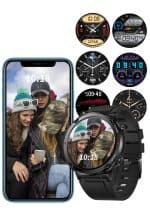 Zestaw nowoczesnych zegarków IWatches z funkcjami fitness i powiadomień.