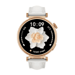 Smartwatch z kwiatowym motywem na ekranie Smartwatch z kwiatowym motywem na ekranie, elegancki design i funkcje fitness. Idealny dla miłośnikó.