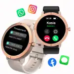 Smartwatch z ekranem dotykowym, obsługą powiadomień i funkcją rozmów, doskonały do codziennego użytk.