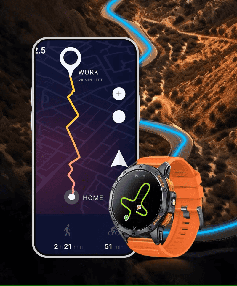 Zegarek sportowy z GPS, mapami i funkcjami treningowymi dla aktywnych.