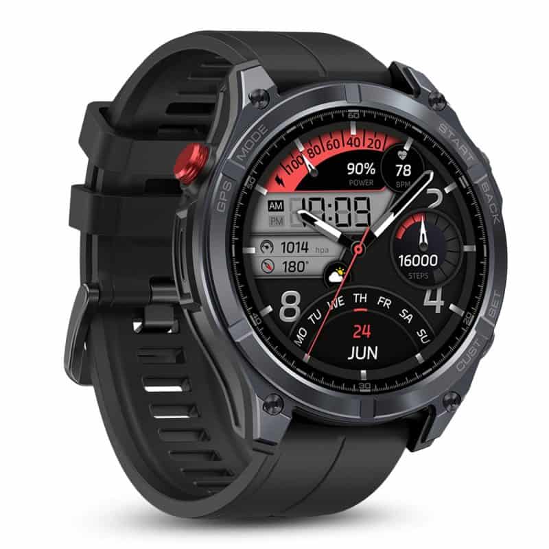 Zegarek IWatches z funkcjami GPS, monitorowaniem zdrowia i stylowym designem dla aktywnych użytkowni.