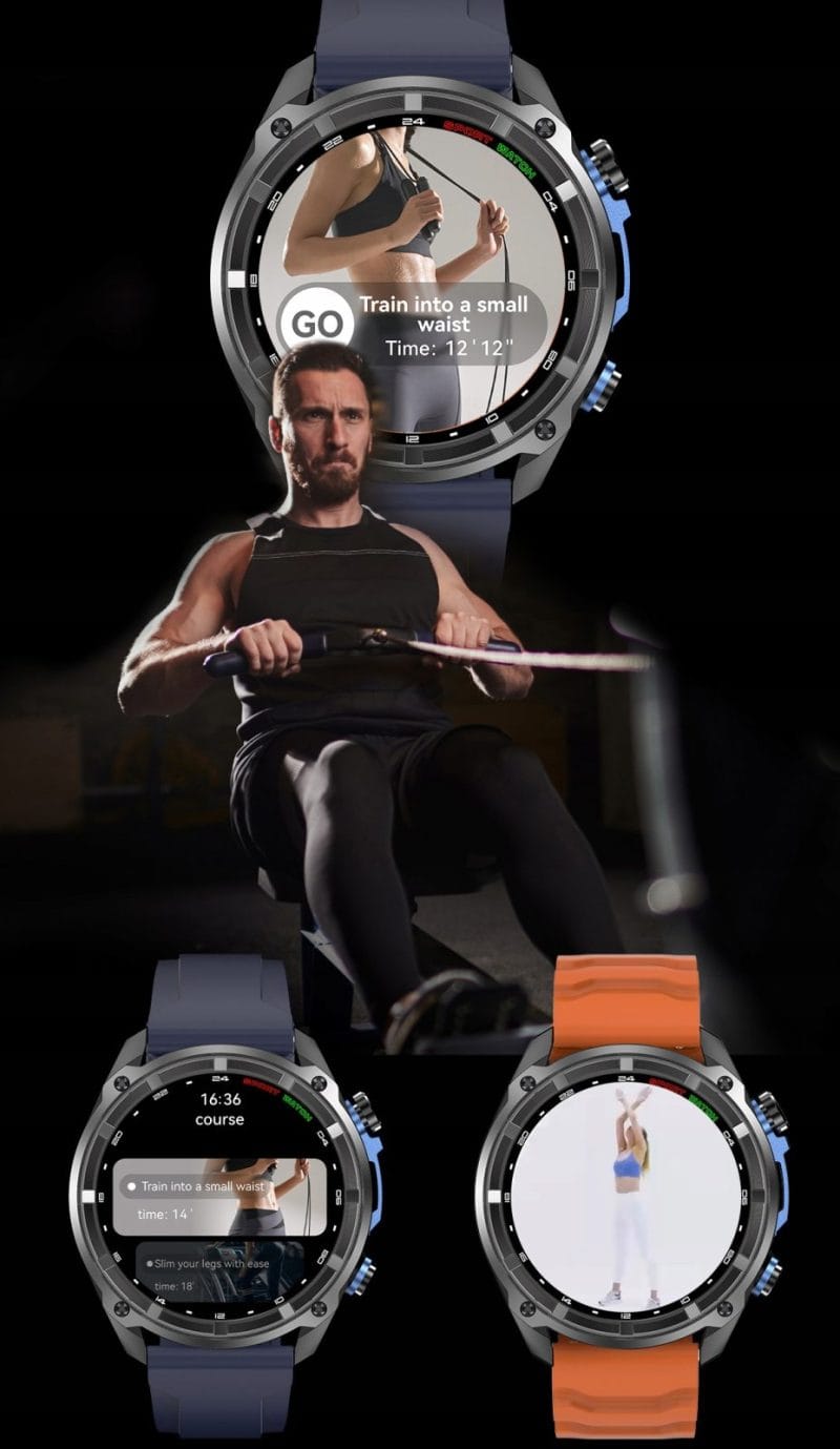 Zegarek IWatches z funkcją treningu i monitorowania zdrowia, idealny dla aktywnych osób i sportowców.