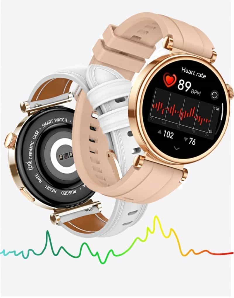 Smartwatch IWatches z monitorowaniem tętna i funkcjami zdrowotnymi, idealny dla aktywnych użytkownik.